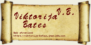 Viktorija Bates vizit kartica